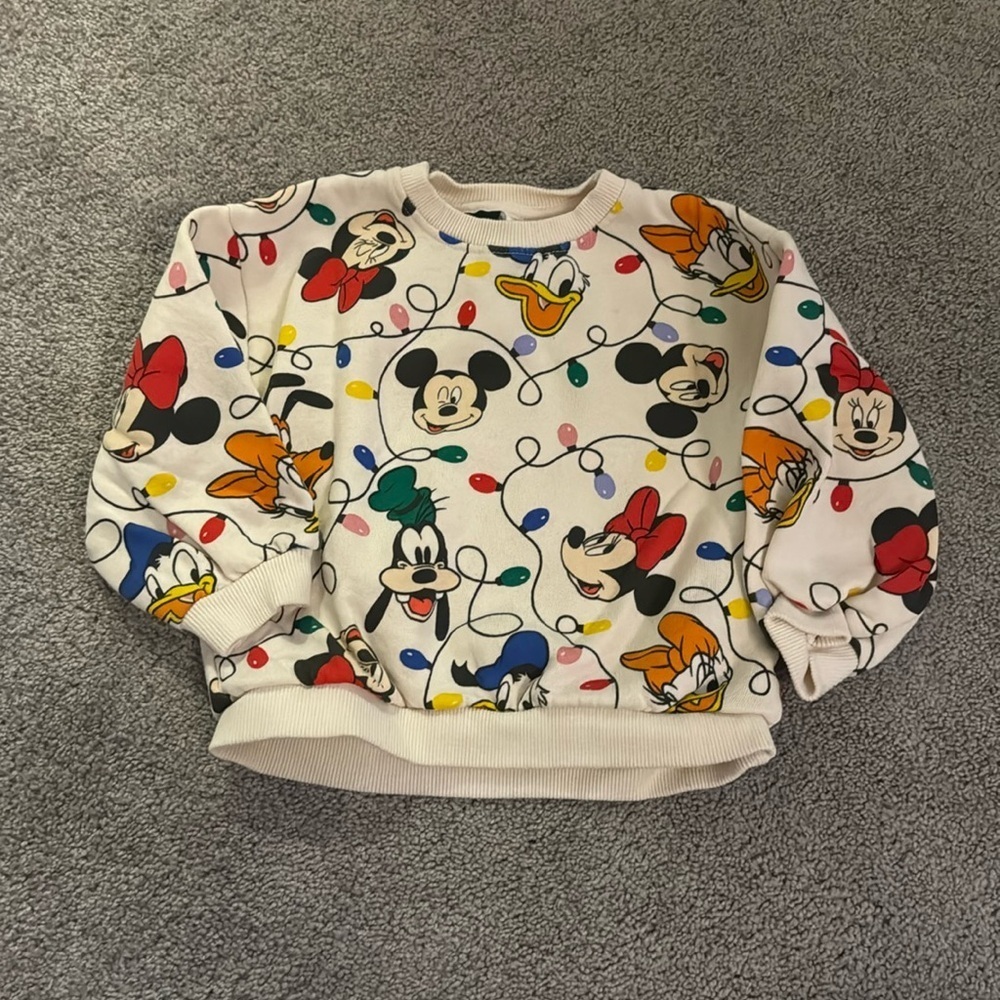 Zara Disney Christmas Lights Sweater